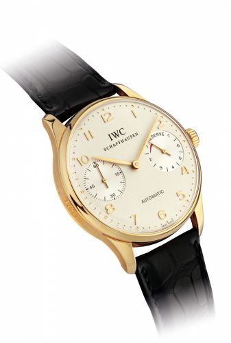 IWC. A FINE 18K PINK GOLD LIMITED EDITION AUTOMATIC WRISTWATCH WITH 7-DAY POWER RESERVE