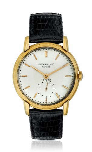 PATEK PHILIPPE. YELLOW GOLD CALATRAVA, REF. 2484