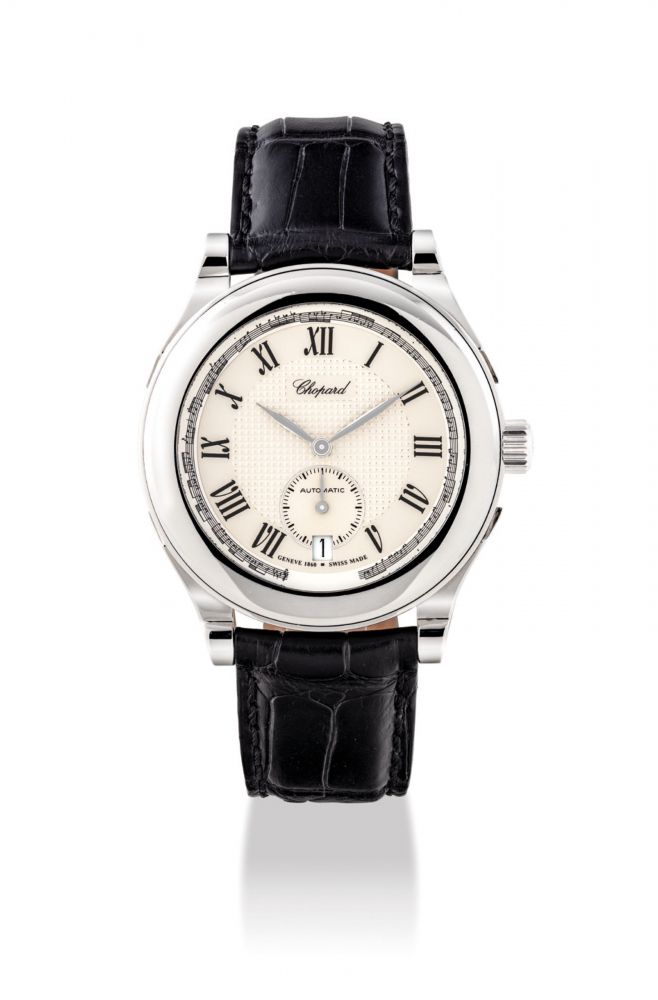 CHOPARD. A STAINLESS STEEL LIMITED EDITION AUTOMATIC WRISTWATCH WITH DATE