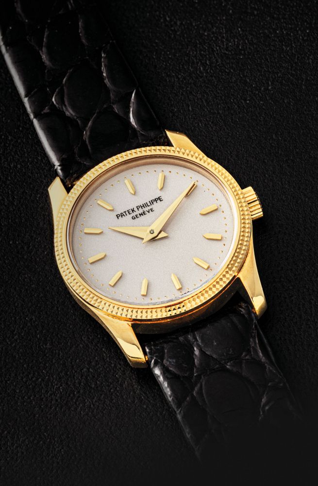 PATEK PHILIPPE. A LADY'S 18K GOLD WRISTWATCH