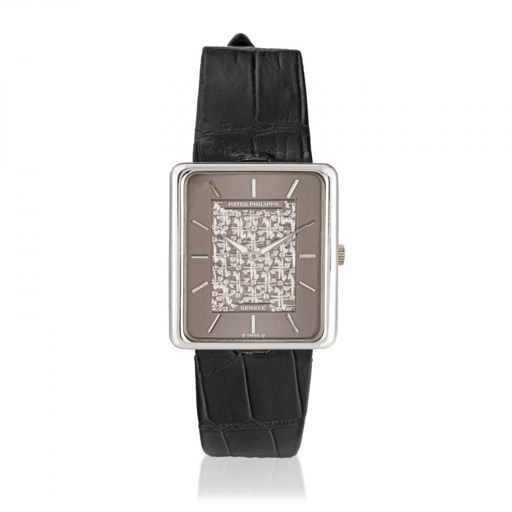 PATEK PHILIPPE, ENGRAVED DIAL REF. 3599G - PROPERTY FROM AN IMPORTANT PRIVATE ASIAN COLLECTION PART 2