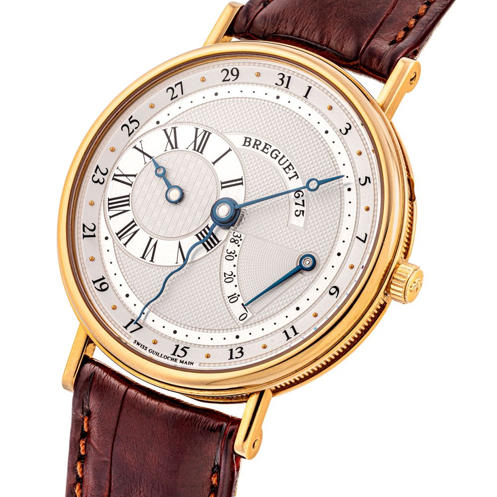 BREGUET, GOLD POWER RESERVE WITH DATE, REF. 3680 -
