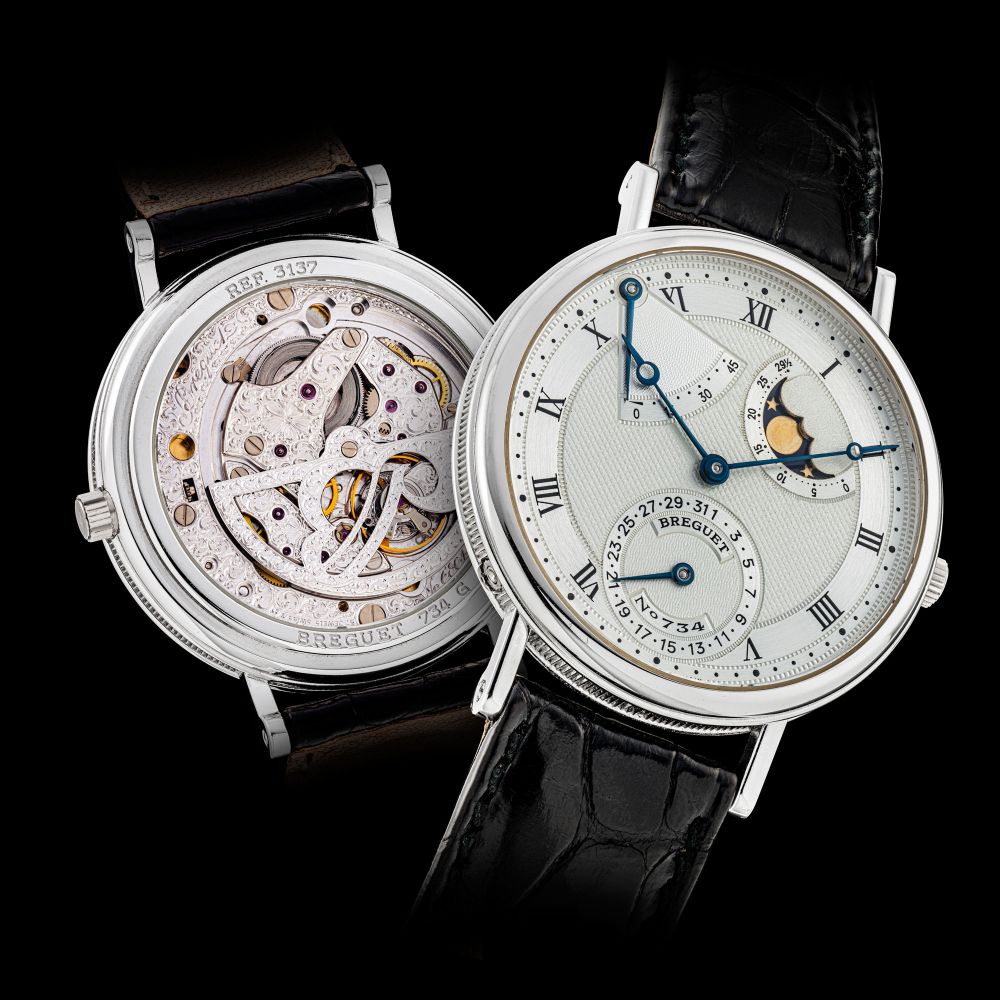 BREGUET, WHITE GOLD MOON PHASES POWER RESERVE, REF. 3137 -
