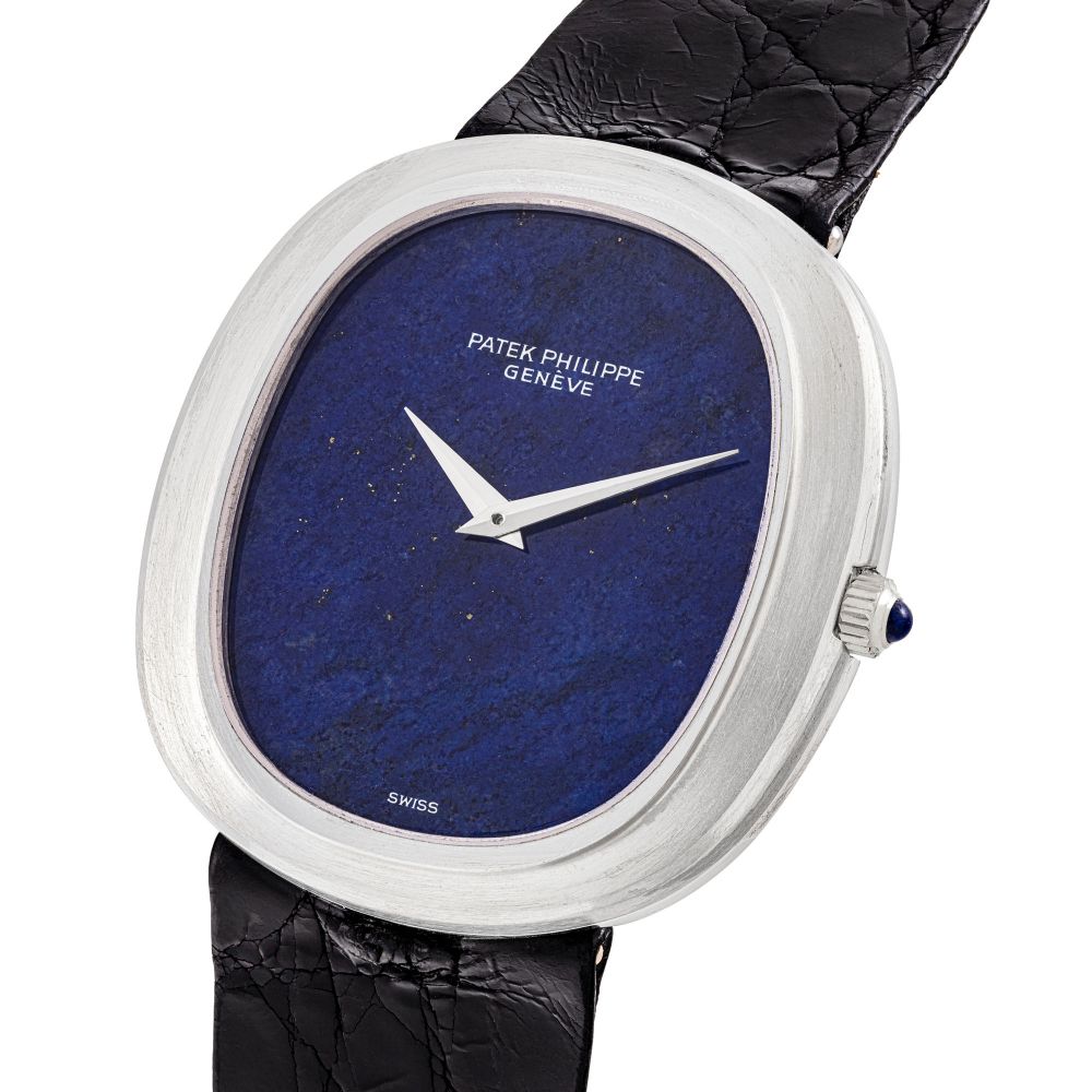 PATEK PHILIPPE, WHITE GOLD WITH LAPIS LAZULI, REF. 3589/900 -