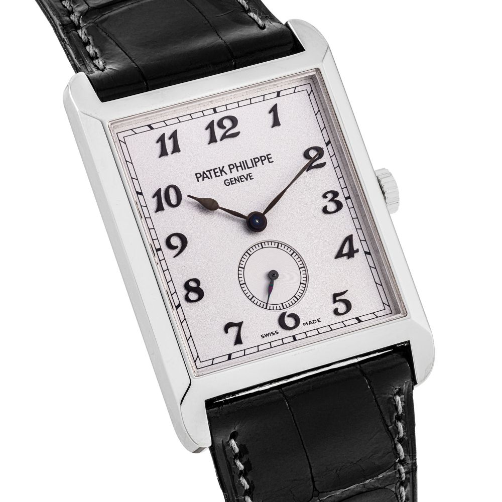 PATEK PHILIPPE, WHITE GOLD WITH BREGUET NUMERALS, REF. 5109G -