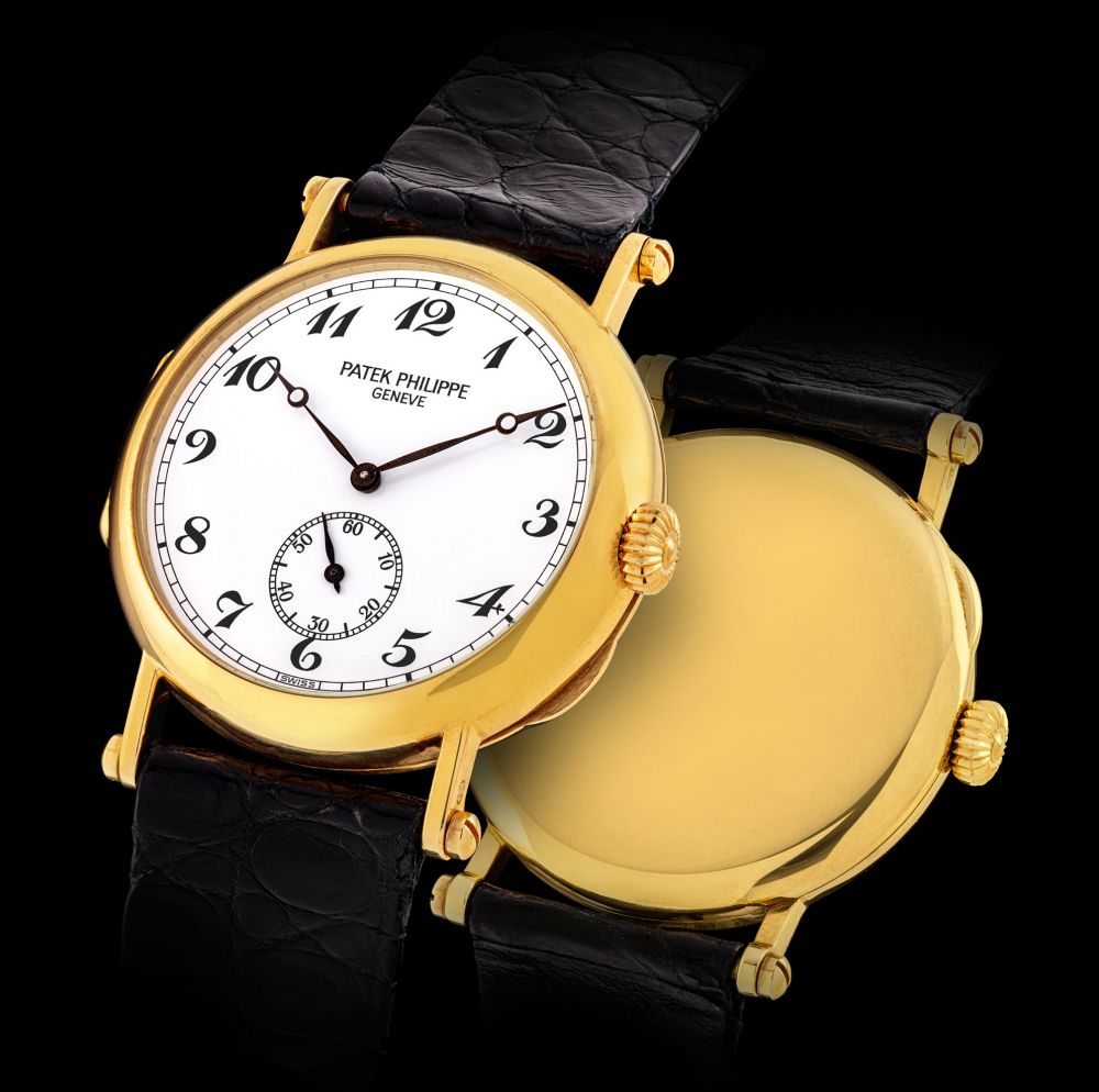 PATEK PHILIPPE, LIMITED EDITION GOLD OFFICIER, REF. 3960J, MADE TO COMMEMORATE THE 150TH ANNIVERSARY OF PATEK PHILIPPE -
