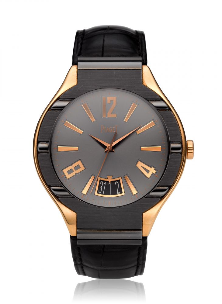 PIAGET, GRANDE POLO, 18K PINK GOLD & TITANIUM, REF. P10384 -