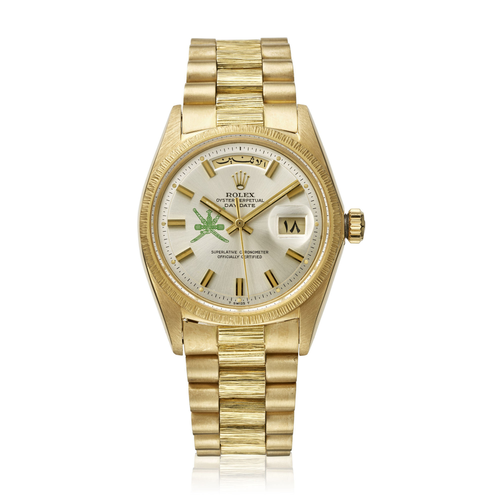 ROLEX, YELLOW GOLD DAY-DATE MADE FOR THE SULTANATE OF OMAN, REF. 1811 -