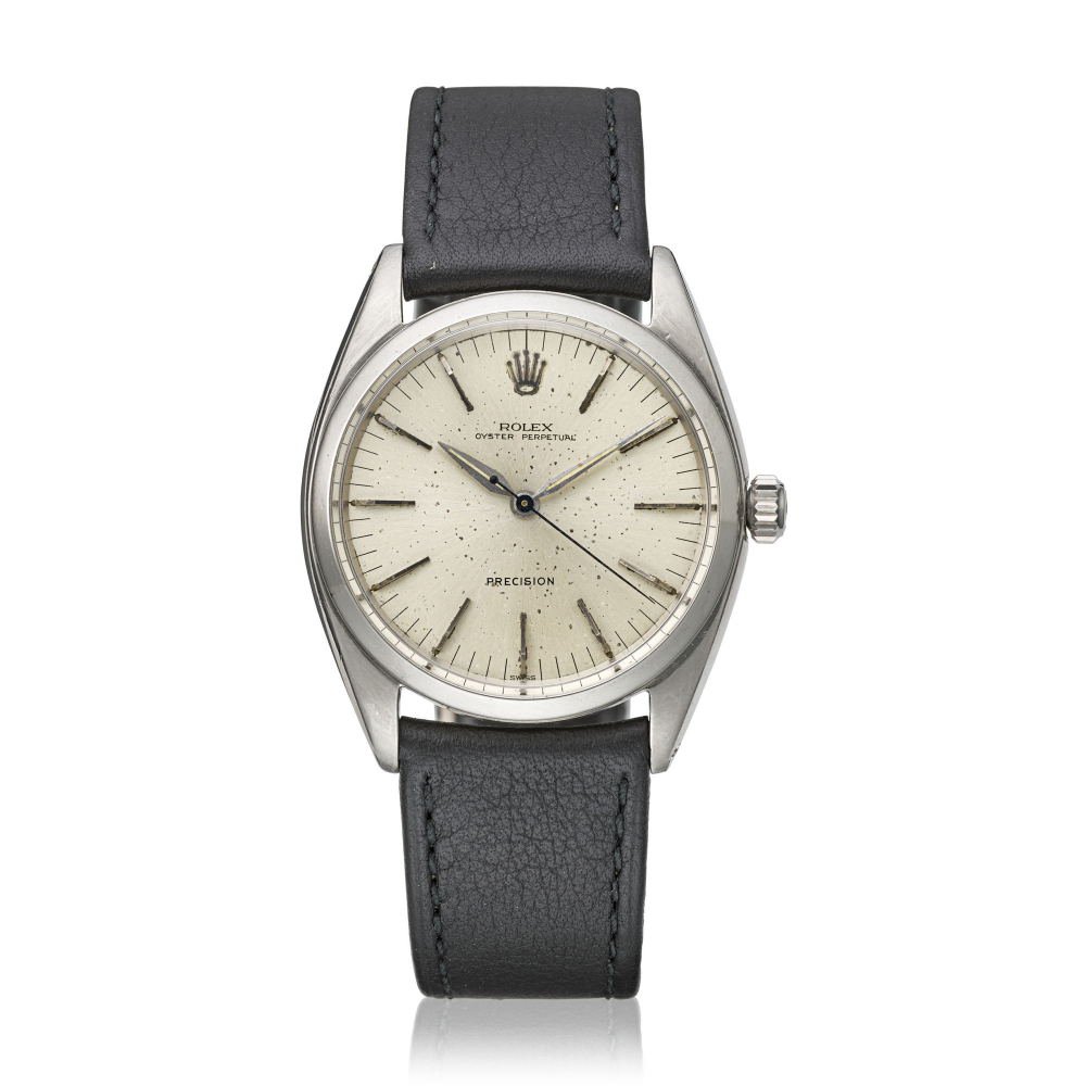 ROLEX, STAINLESS STEEL 'TRU BEAT', REF. 6556 -