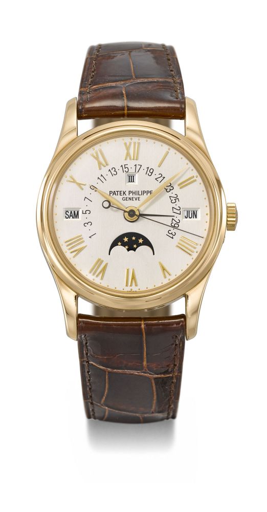 PATEK PHILIPPE, GOLD PERPETUAL CALENDAR WRISTWATCH, REF. 5050J-018 - MOVEMENT NO. 3’236’005, CASE NO. 2’972’199