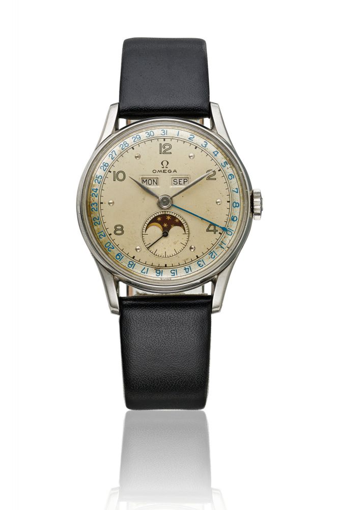 OMEGA, STEEL TWO-TONE DIAL COSMIC WRISTWATCH, REF. 2471/1 - MOVEMENT NO. 10’935’776