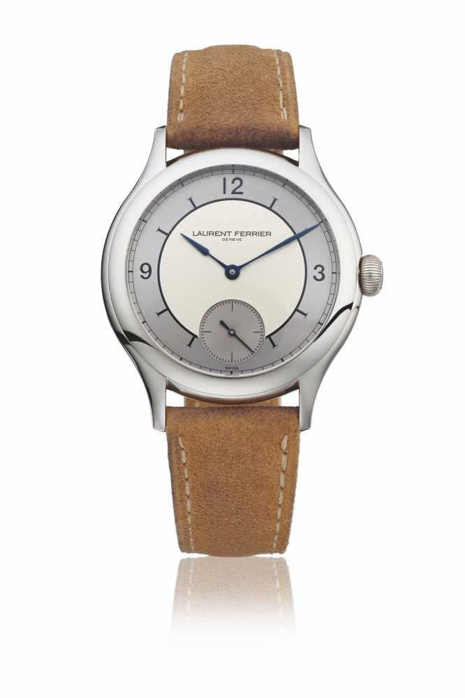 LAURENT FERRIER. A VERY RARE AND ATTRACTIVE STAINLESS STEEL LIMITED EDITION WRISTWATCH WITH CERTIFICATE AND BOX, MADE FOR 'REVOLUTION & THE RAKE'
