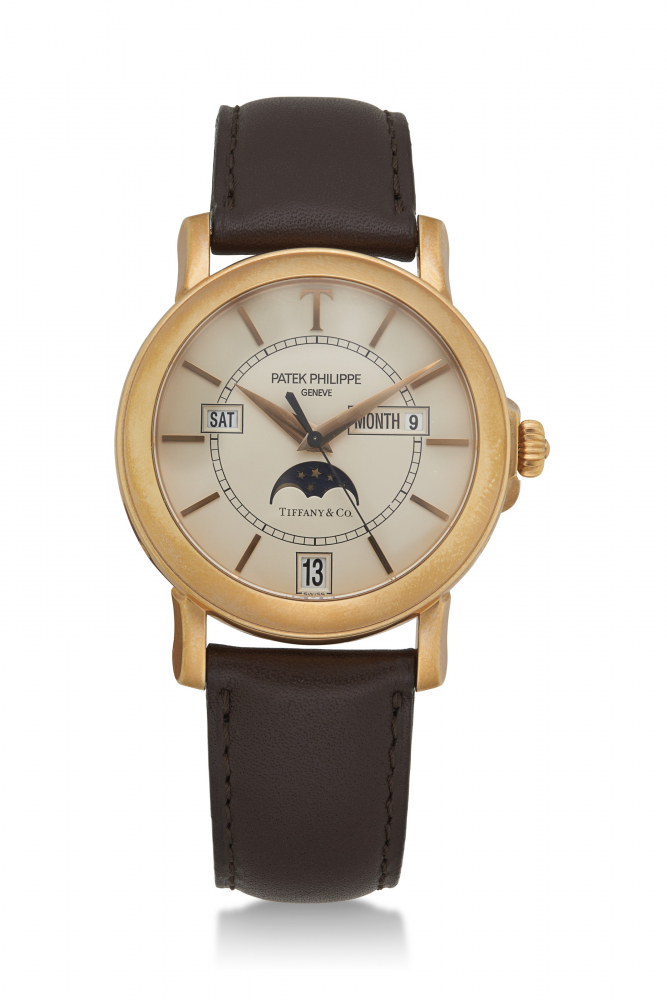 PATEK PHILIPPE, PINK GOLD LIMITED EDITION OF 150 PIECES, REF. 5150R RETAILED BY TIFFANY & CO. -