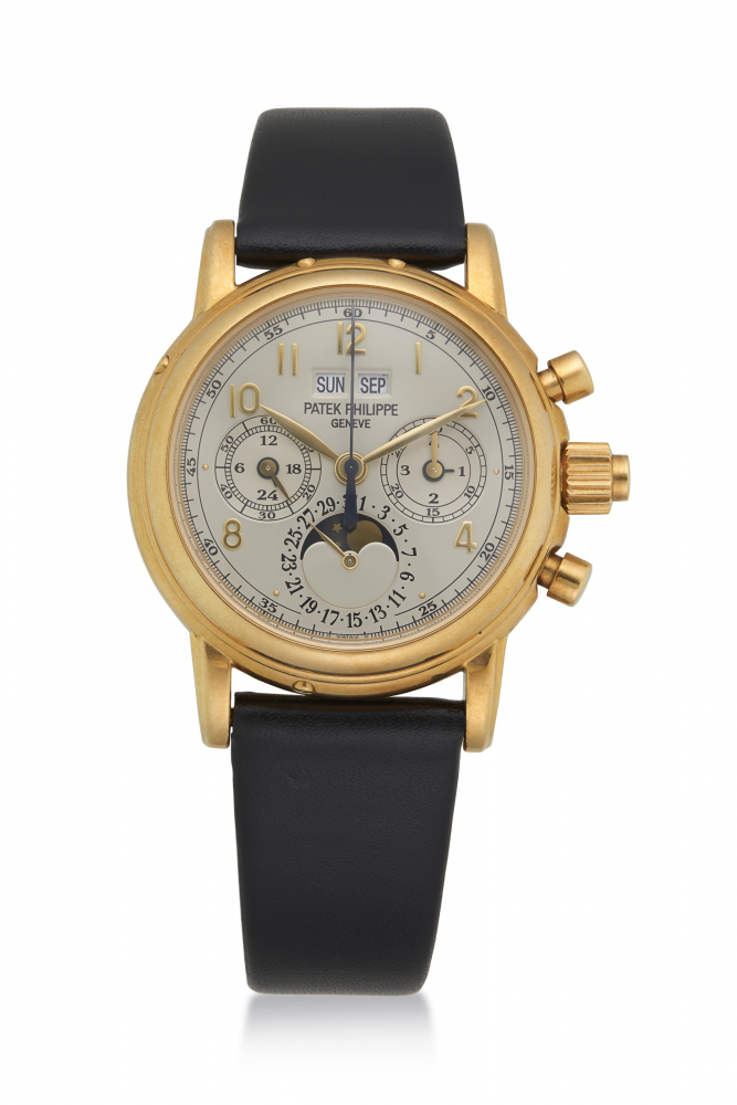 PATEK PHILIPPE, GOLD PERPETUAL CALENDAR SPLIT SECONDS CHRONOGRAPH, REF. 5004J -