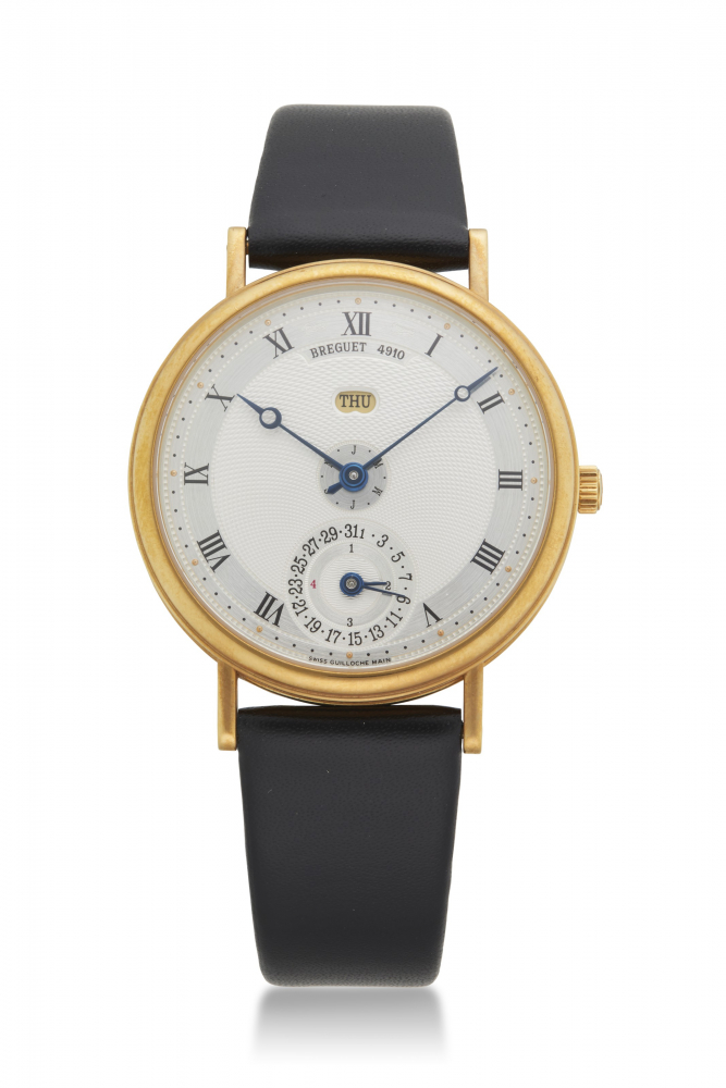 BREGUET, YELLOW GOLD LINEAR PERPETUAL CALENDAR, REF. 7707 -
