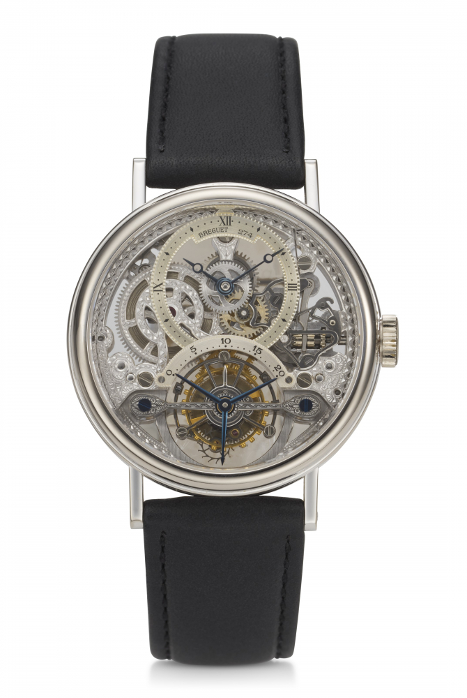 BREGUET, 18K WHITE GOLD, SKELETONIZED, TOURBILLON, REF. 3355 -