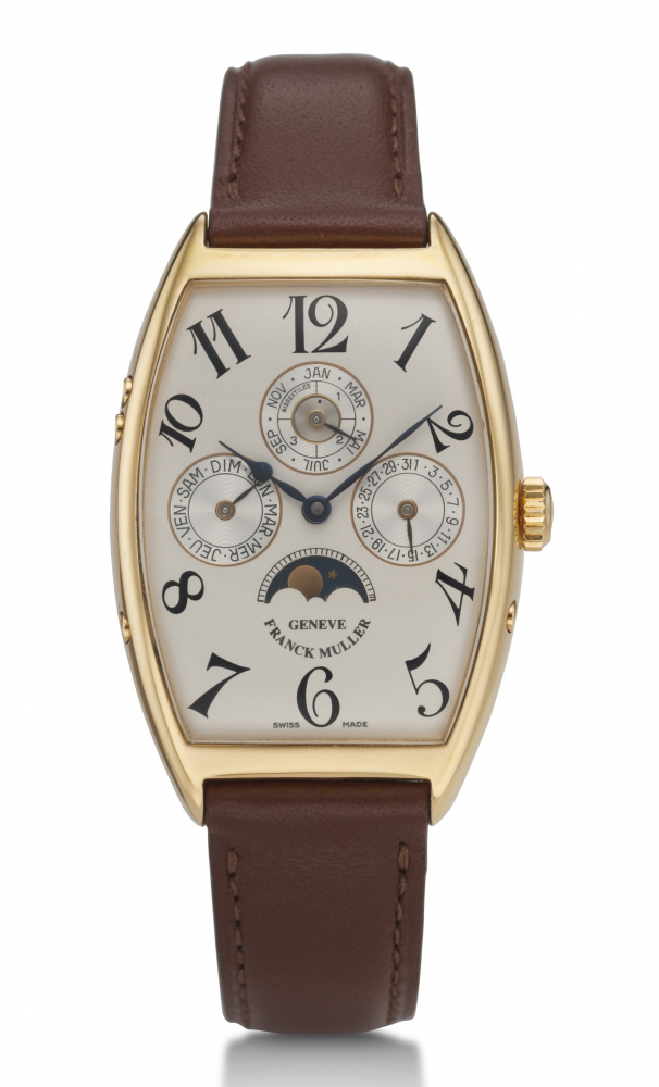 FRANCK MULLER, 18K YELLOW GOLD, PERPETUAL CALENDAR, REF. 2850QP -