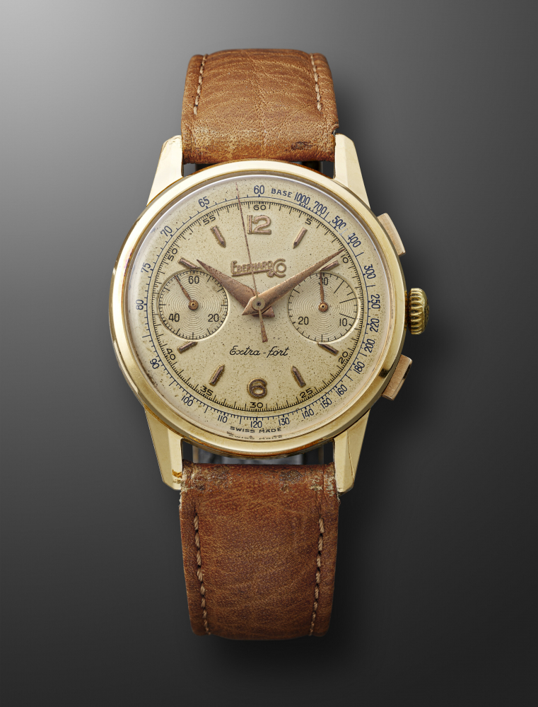 EBERHARD & CO, YELLOW GOLD CHRONOGRAPH 'EXTRA-FORT' -