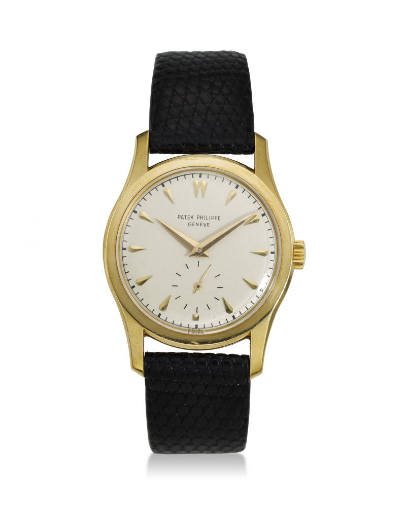 PATEK PHILIPPE, REF. 2464, CALATRAVA, A FINE 18K YELLOW GOLD WRISTWATCH WITH SUBSIDIARY SECONDS -