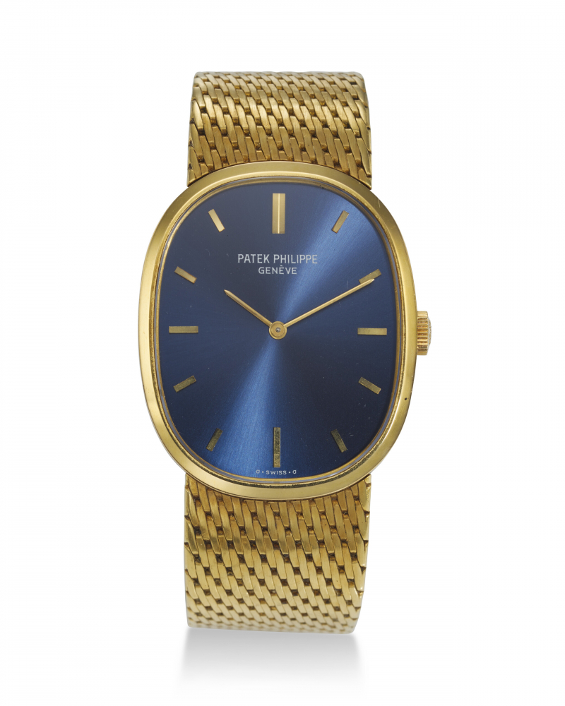 PATEK PHILIPPE, REF. 3748/1, GOLDEN ELLIPSE, A VERY FINE 18K YELLOW GOLD BRACELET WATCH -