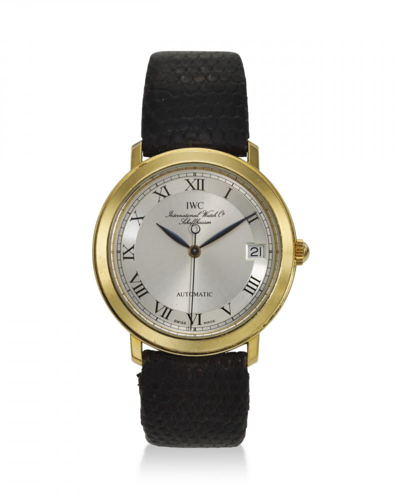 IWC, REF. IW3209, PORTOFINO, A FINE 18K YELLOW GOLD WRISTWATCH WITH DATE -
