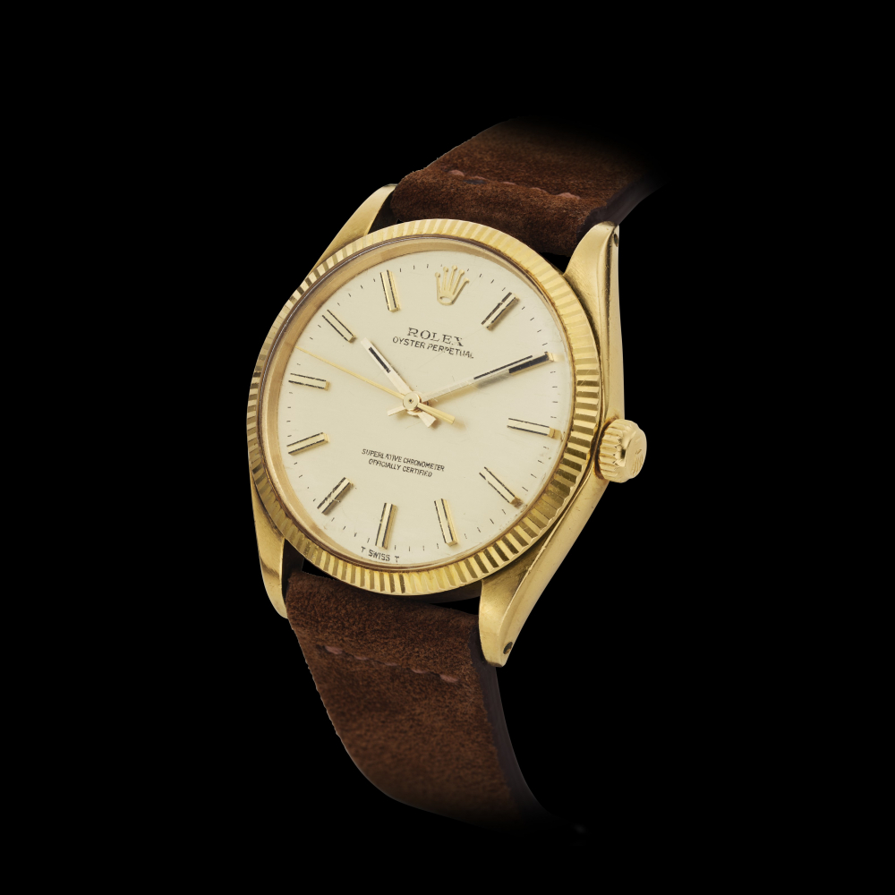 ROLEX, OYSTER PERPETUAL, 18K YELLOW GOLD, REF. 1025 -