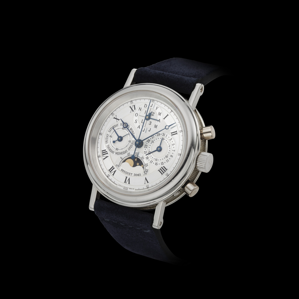 BREGUET, PERPETUAL CALENDAR, CHRONOGRAPH, PLATINUM, REF. 3617 -