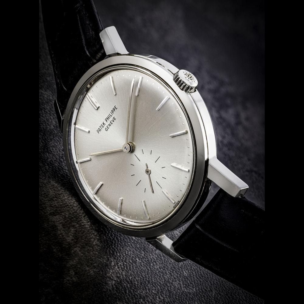 PATEK PHILIPPE. A RARE STAINLESS STEEL AUTOMATIC WRISTWATCH
