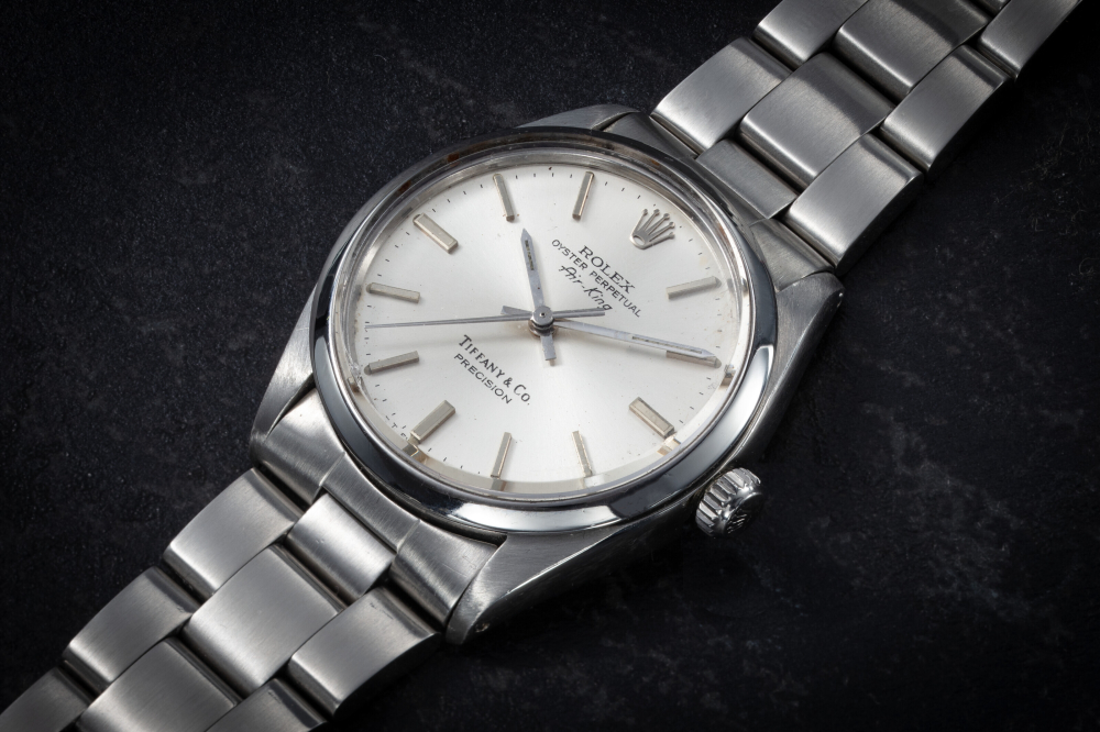 ROLEX, AIR-KING, REF 5500, A RARE STAINLESS STEEL AUTOMATIC WRISTWATCH RETAILED BY ‘TIFFANY & CO.’, CASE NUMBER: 6'413'715 | Christie’s