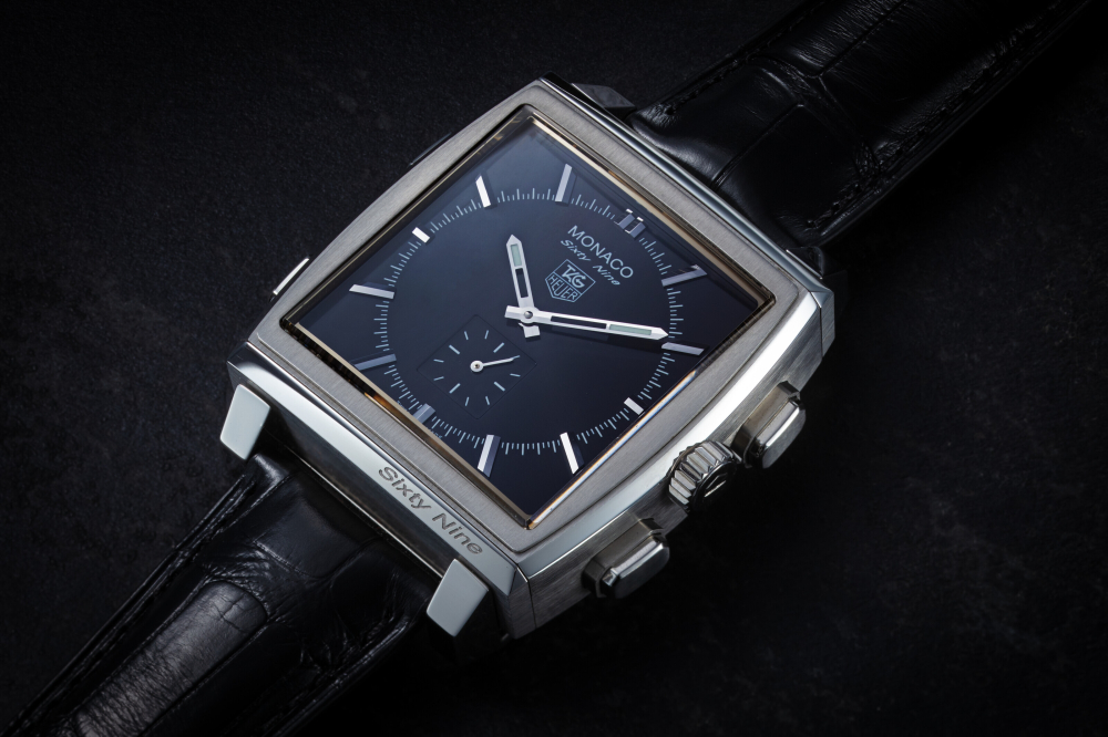 TAG HEUER, MONACO SIXTY NINE, A RARE STAINLESS STEEL LIMITED EDITION REVERSIBLE WRISTWATCH WITH DIGITAL DISPLAY MADE IN COLLABORATION WITH SHAH RUKH KHAN, CASE NUMBER: 146/150 | Christie’s