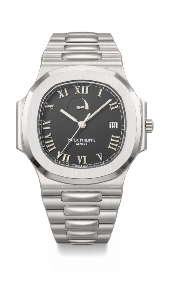 PATEK PHILIPPE. A RARE STAINLESS STEEL AUTOMATIC WRISTWATCH WITH SWEEP CENTRE SECONDS, DATE, POWER RESERVE AND BRACELET