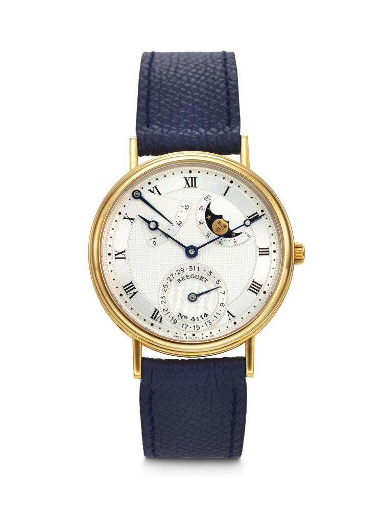 BREGUET, YELLOW GOLD 'CLASSIQUE' WITH MOON PHASES, POWER RESERVE, AND DATE, REF. 3130