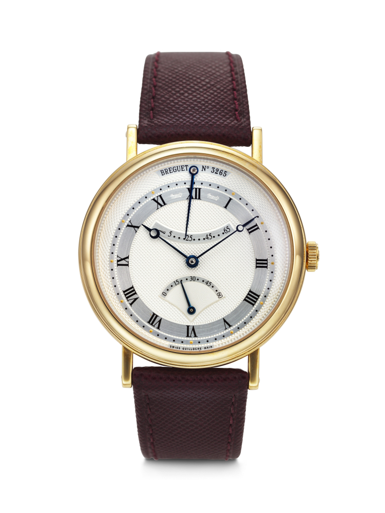 BREGUET, YELLOW GOLD 'CLASSIQUE' WITH POWER RESERVE AND 30-SECOND RETROGRADE, REF. 5207