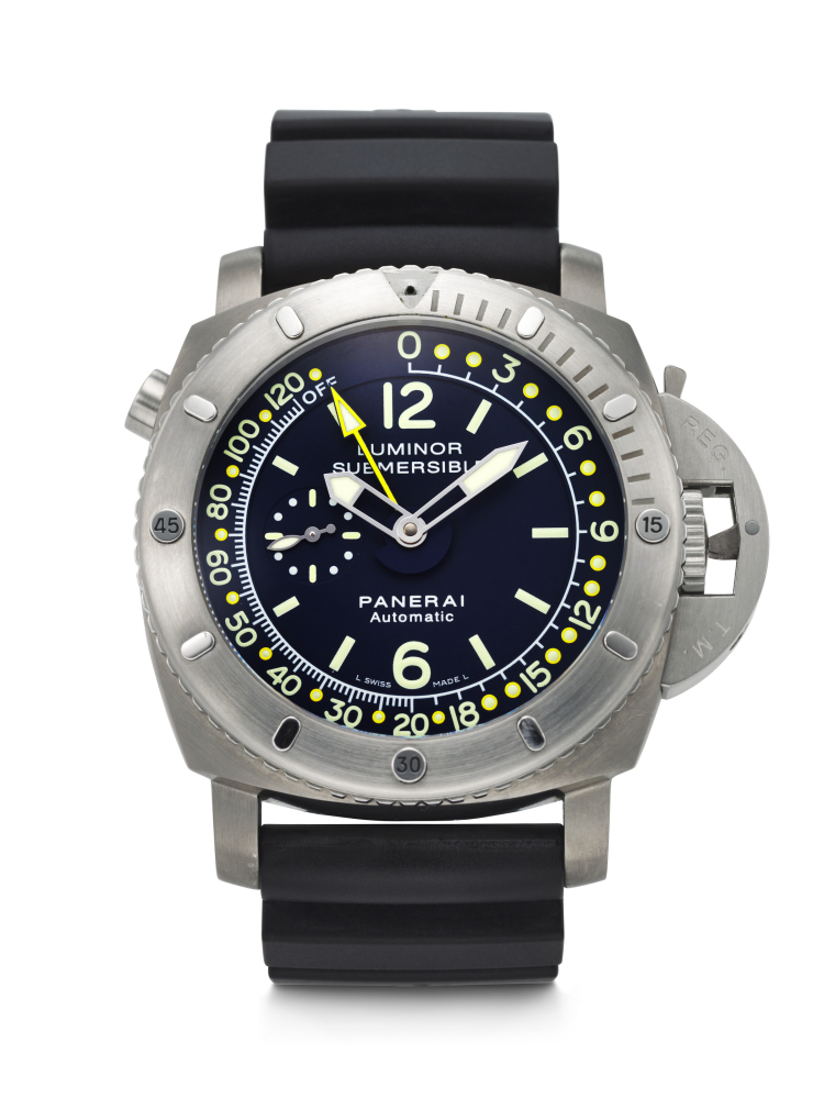 PANERAI, LIMITED EDITION 'LUMINOR 1950 PANGAEA' WITH ELECTRONIC DEPTH GAUGE INIDCATION, REF. PAM00307
