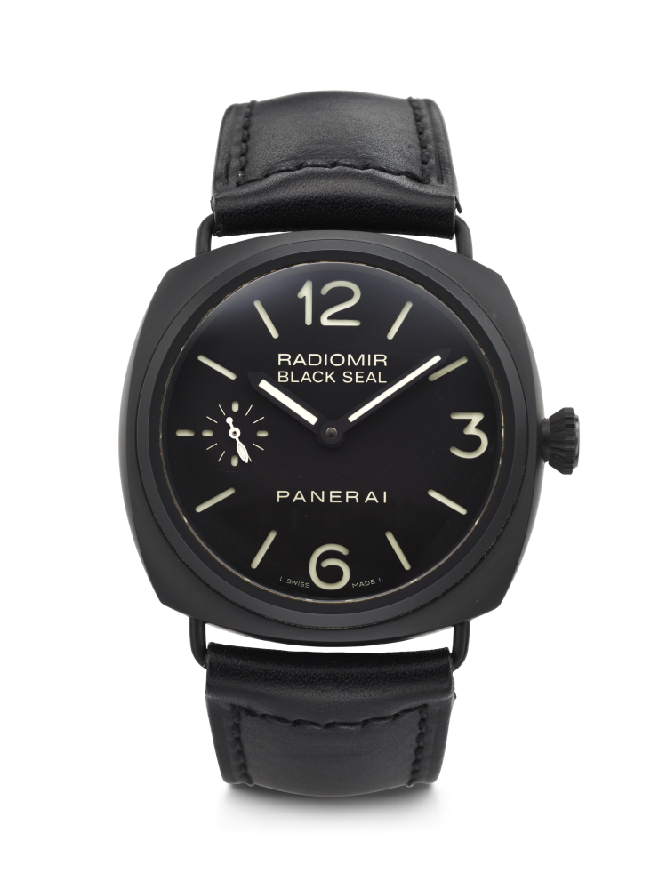 PANERAI, LIMITED EDITION CERAMIC AND PVD-COATED STAINLESS STEEL 'RADIOMIR BLACK SEAL', REF. PAM00292