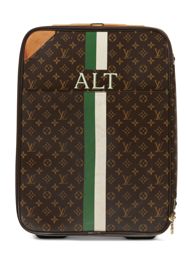 A PERSONALIZED BROWN MONOGRAM CANVAS PÉGASE 50, LOUIS VUITTON, CIRCA 2000