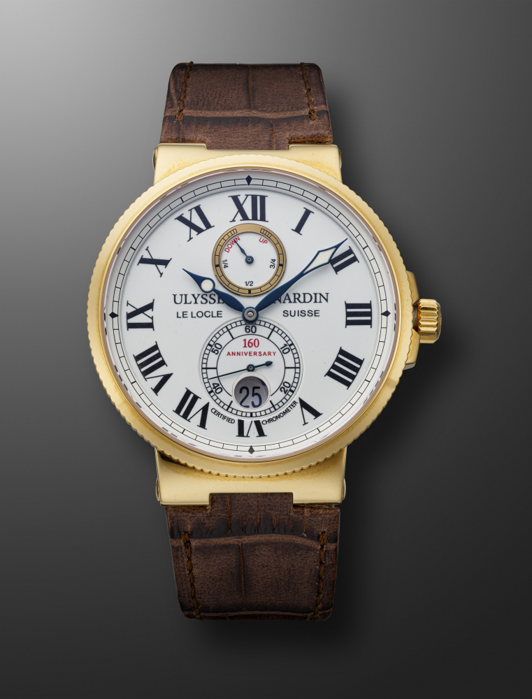 ULYSSE NARDIN, LIMITED EDITION YELLOW GOLD 'MARINE CHRONOMETER', REF. 266-65, NO. 53/160" -