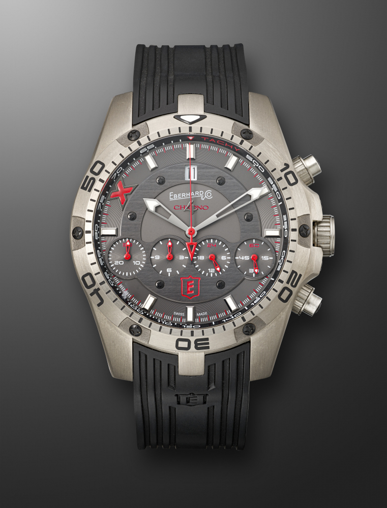EBERHARD & CO, LIMITED EDITION TITANIUM CHRONOGRAPH 'CHRONO 4 GEANT', REF. 36061, NO. 040/500" -