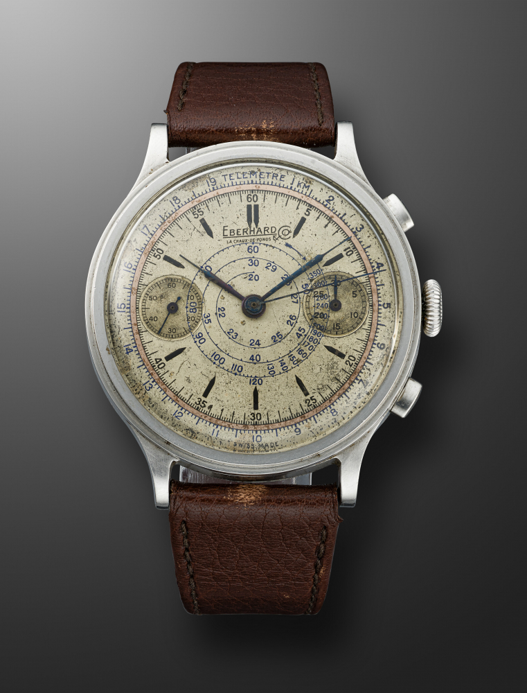 EBERHARD & CO, STAINLESS STEEL MULTISCALE CHRONOGRAPH -