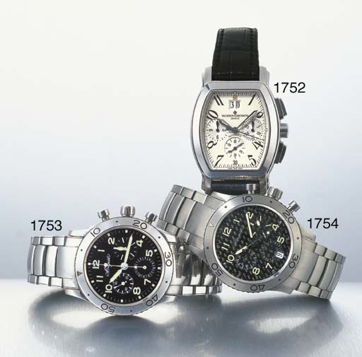 BREGUET. A TITANIUM SELF-WINDING FLY-BACK CHRONOGRAPH WRISTWATCH WITH DATE AND BRACELET