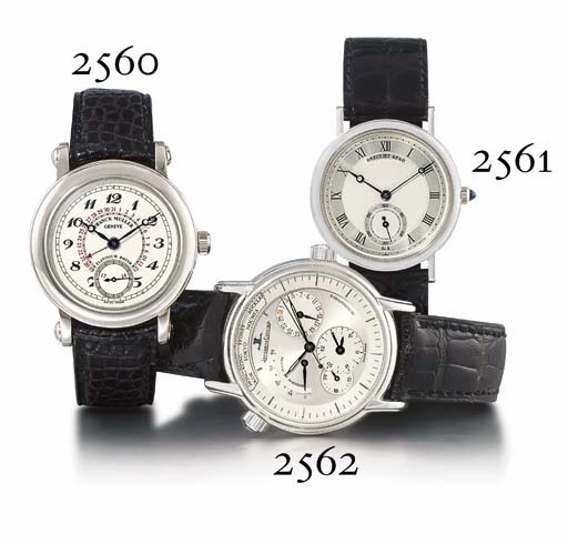 FRANCK MULLER. AN 18K WHITE GOLD AUTOMATIC WRISTWATCH WITH DATE