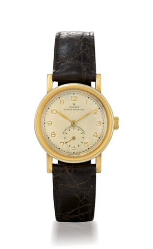 ROLEX, OYSTER PERPETUAL - EMPIRE REF. 3518.18K GOLD SELF-WINDING WRISTWATCH WITH SWEEP SECONDS