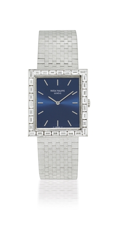 PATEK PHILIPPE, REF. 3540.WHITE GOLD MANUALLY-WOUND DIAMOND-SET BRACELET WATCH