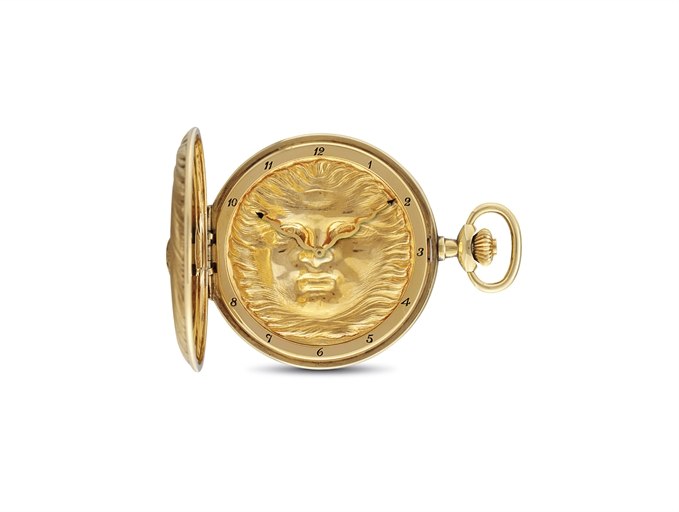 IWC. AN UNUSUAL GOLD-PLATED LIMITED EDITION HUNTER CASE KEYLESS LEVER WATCH