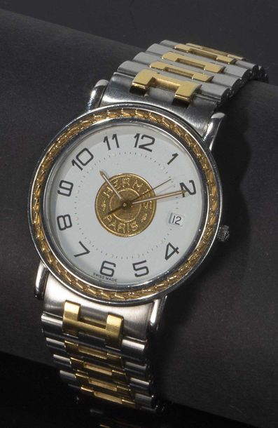 225. HERMES PARIS SWISS MADE,Montre SELLIER,…