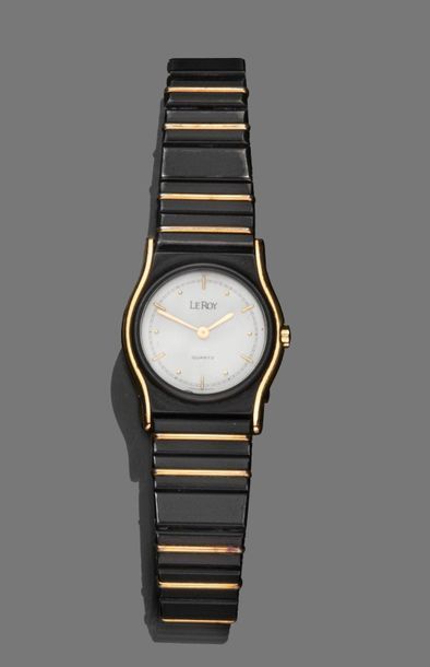 1. LEROY,Montre bracelet de dame en acier…