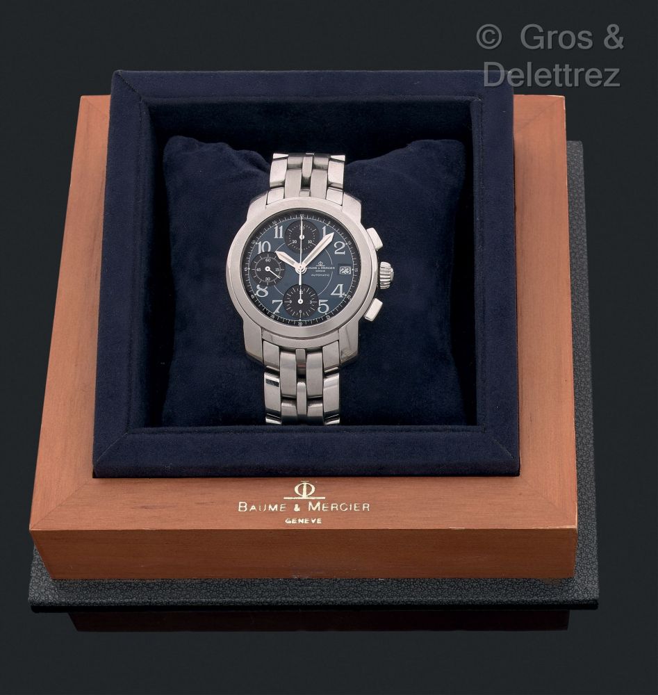BAUME & MERCIER CAPLAND. Ref MVO 45216 N°525891... - Lot 139 - Gros & Delettrez