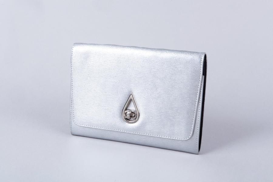 KENZO;Pochette "Raindrop" 22 cm en veau…