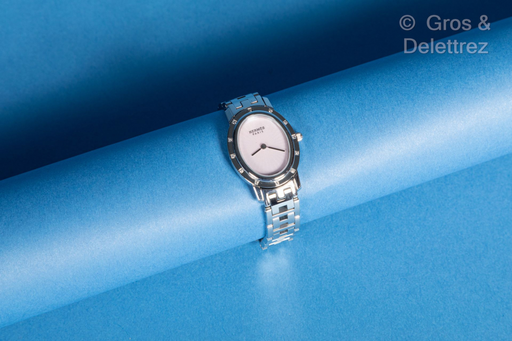 HERMES Paris Swiss made n°CO1.230/2150843... - Lot 306 - Gros & Delettrez