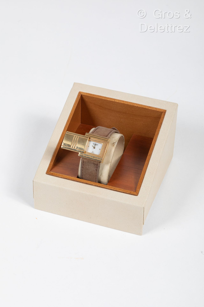 HERMES Paris Swiss made n°GL1.235/1897967... - Lot 210 - Gros & Delettrez